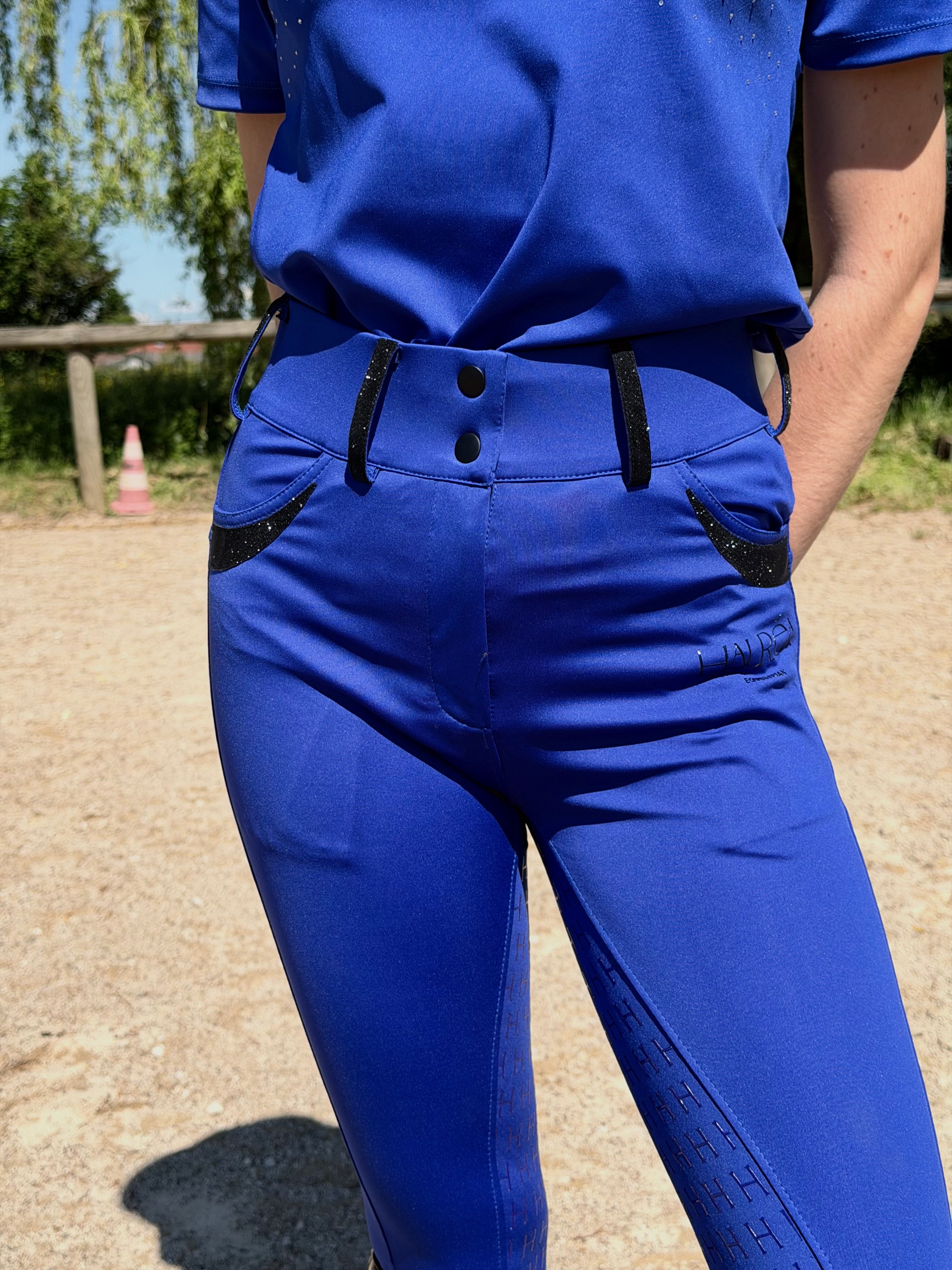 Pantalon Manon bleu électrique